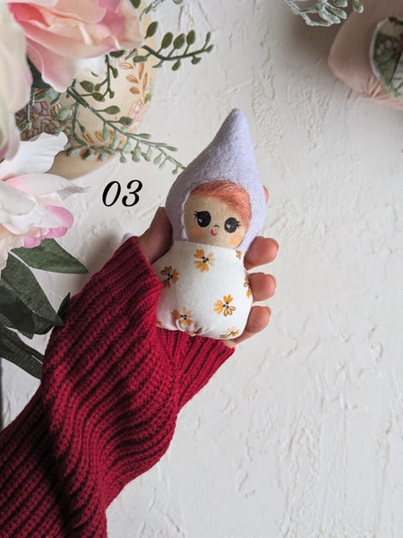 1- 3 Mini gnome baby, Valentine collection