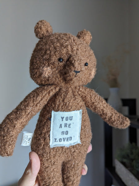 RESERVED FOR KAYLEE boy Animal Lovey, and medium bear, fleece blanket, organic double gauze, security blanket HOLIDAY collection