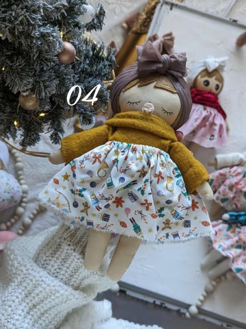 04 Small baby doll, soft children toys, Holiday collection