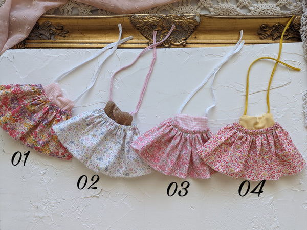 Cotton Dresses, small doll extras