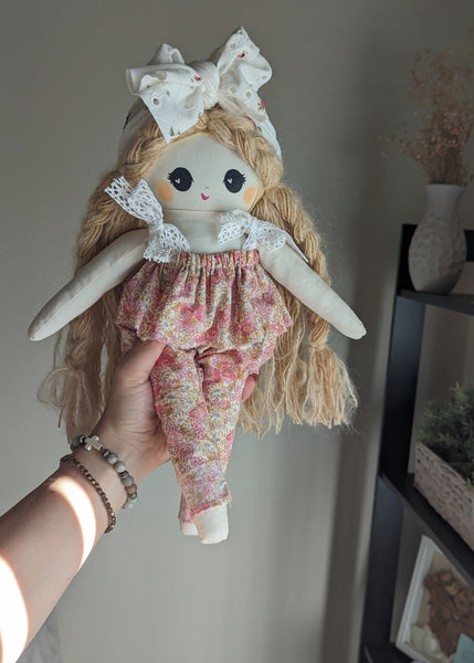 RESERVED for Vanessa, medium doll, bee rattle