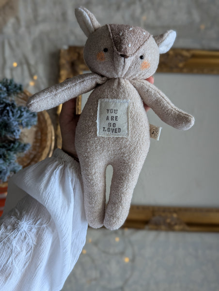 Medium animal doll, soft children toys, “you are so loved”