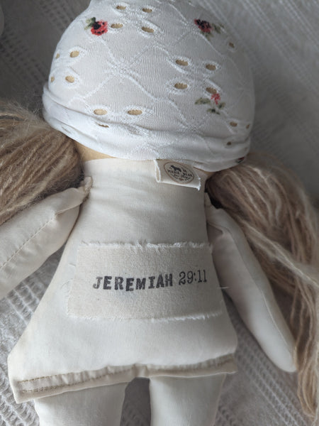 RESERVED for Vanessa, medium doll, bee rattle