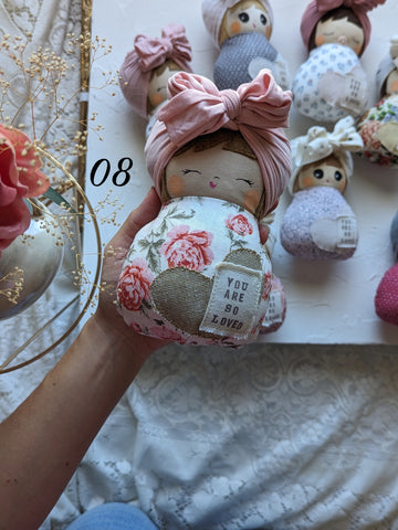 08 Swaddle baby, handmade doll, you are so loved collection