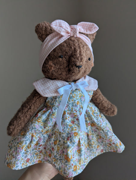 RESERVED for Patti Medium animal doll, soft children toys, custom bear (Copy)