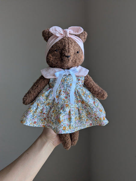 RESERVED for Patti Medium animal doll, soft children toys, custom bear (Copy)