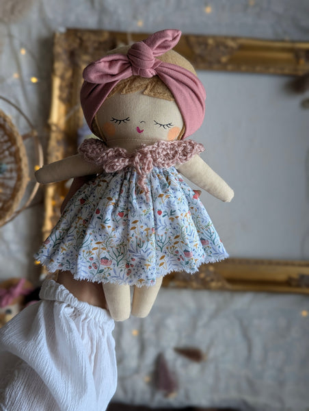 Small baby doll, soft children toys, handmade