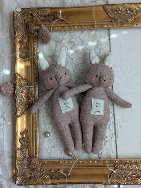 Medium animal doll, soft children toys, “you are so loved”