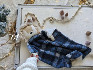 01 Lion animal lovey, security blanket Holiday collection