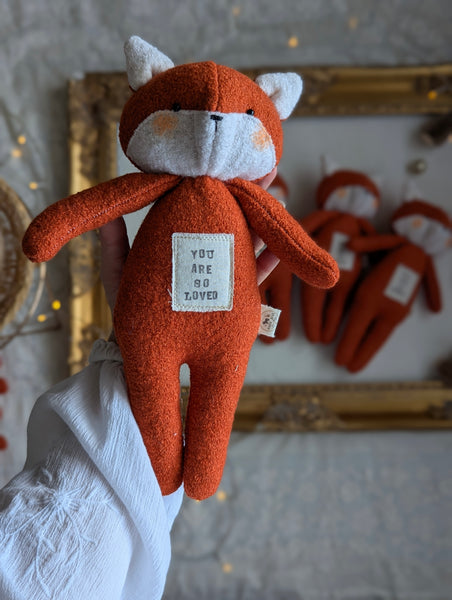 Medium animal doll, soft children toys, “you are so loved”