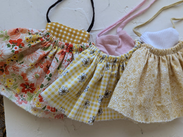 Cotton Dresses, small doll extras