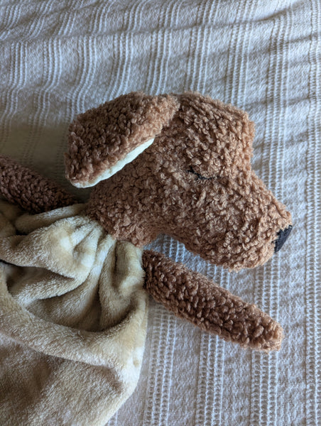 RESERVED FOR BIANCA, Dog lovey, fleece blanket, organic double gauze, security blanket HOLIDAY collectio (Copy)