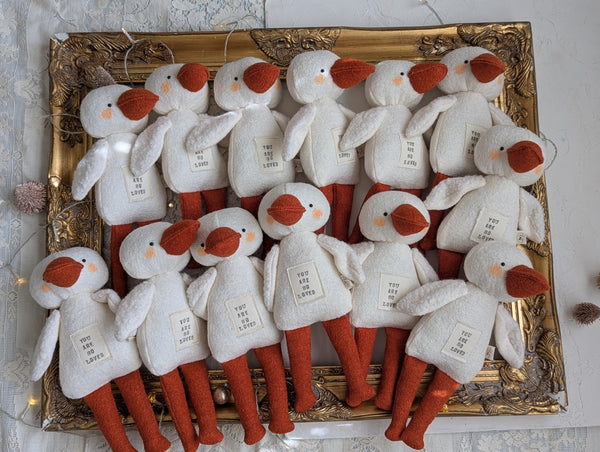 Medium animal doll, soft children toys, “you are so loved”