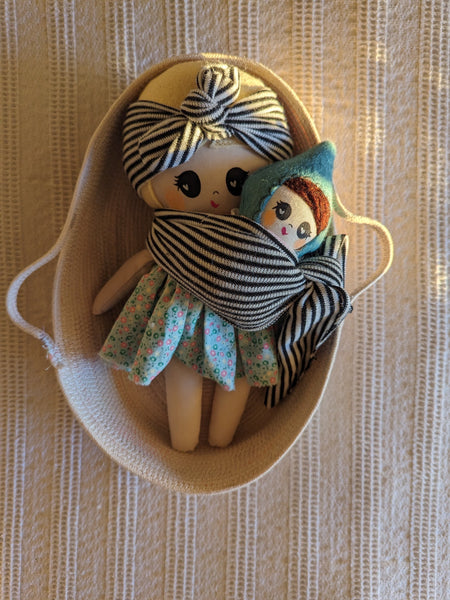 RESERVED LISTING FOR VANESSA Small baby doll set, soft children toys, summer collection