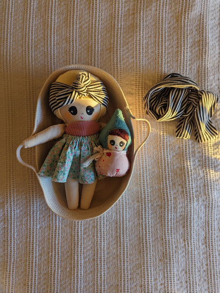 RESERVED LISTING FOR VANESSA Small baby doll set, soft children toys, summer collection