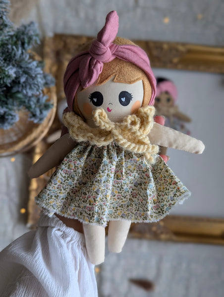 Small baby doll, soft children toys, handmade