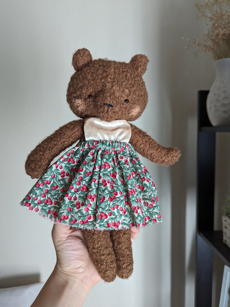 Cotton Dresses, small doll + medium animal extras