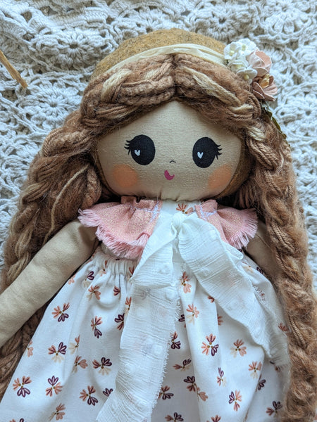 Chloe Medium doll, soft children toys, cotton small softie, 15” tall