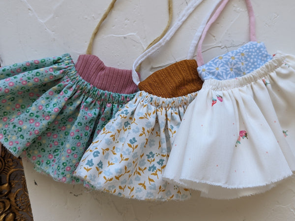 Cotton Dresses, small doll extras