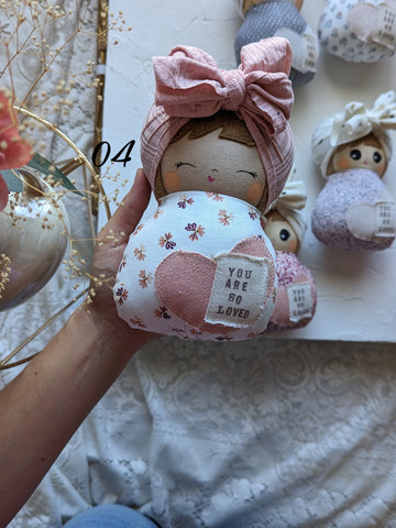 04 Swaddle baby, handmade doll, you are so loved collection