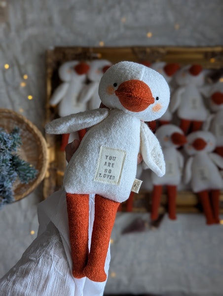 Medium animal doll, soft children toys, “you are so loved”