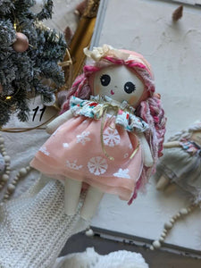 11 Small baby doll with yarn hair, soft children toys, cotton small softie
