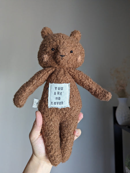 RESERVED FOR KAYLEE boy Animal Lovey, and medium bear, fleece blanket, organic double gauze, security blanket HOLIDAY collection