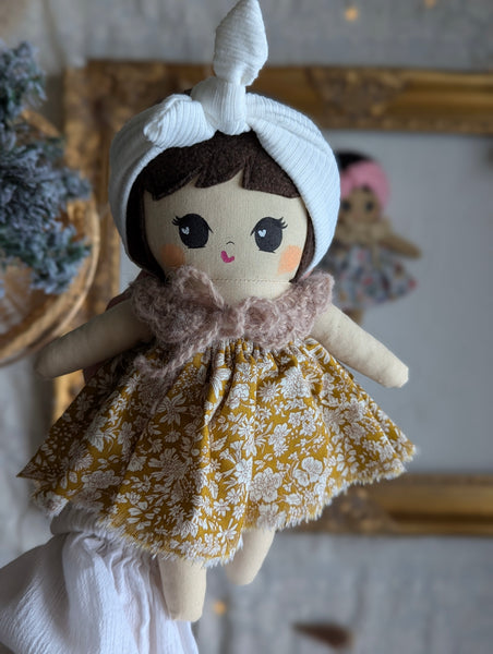 Small baby doll, soft children toys, handmade