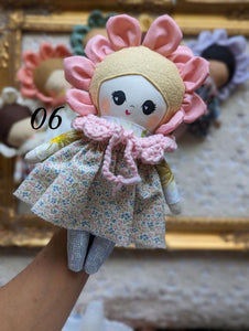 06 Flower Small baby doll, soft children toys, cotton small softie,
