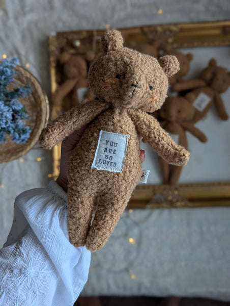 Medium animal doll, soft children toys, “you are so loved”