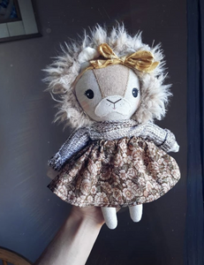 RESERVED LISTING FOR MICHELLE Lion Small baby doll, soft children toys, cotton small softie,