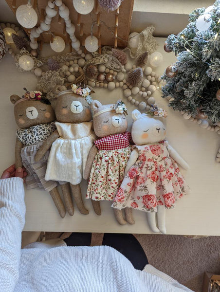 07 Bear Medium doll, soft children toys, cotton small softie, 15” tall