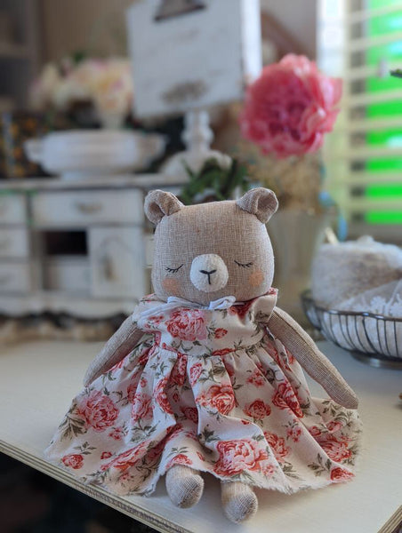 08 Bear Medium doll, soft children toys, cotton small softie, 15” tall